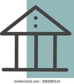 Tiny home, illustration, vector, on a white background.