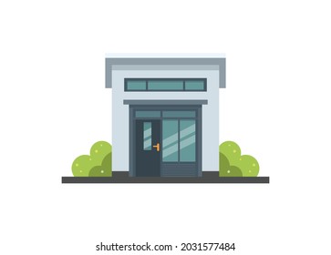 Tiny house. Simple flat illustration.