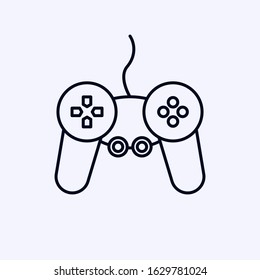 Tiny joystick icon isolated on white background