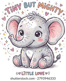 Tiny but Mighty Cute Baby Elephant Nursery Design 