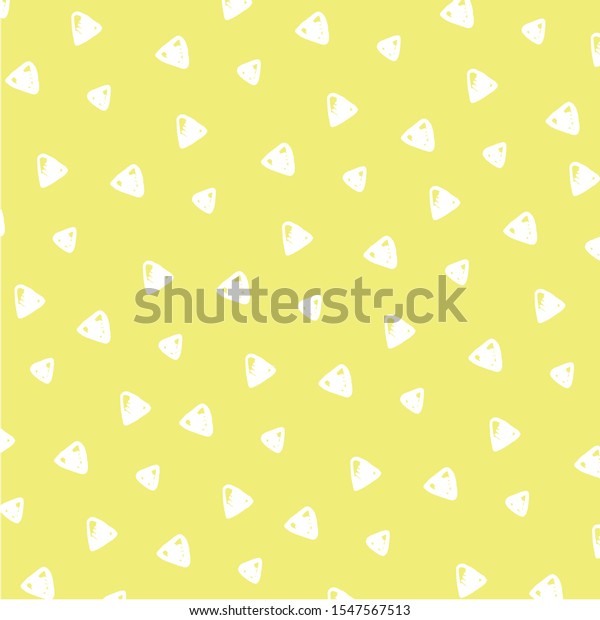 Tiny Mountain Print Traingle Pattern Yellow Stock Vector (Royalty Free ...