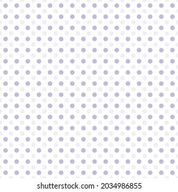 Tiny purple dots half drop repeat on white background seamless pattern