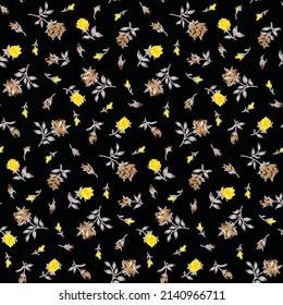 tiny small flower  textile seamless pattern vector illustration