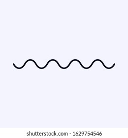 Tiny sound wave icon isolated on white background