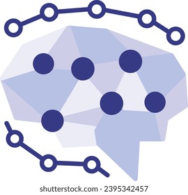 tiny spherical masses of brain tissue grown from stem cells concept vector icon design, predictive modeling or adaptive control symbol, artificial intelligence sign, deep learning stock illustration