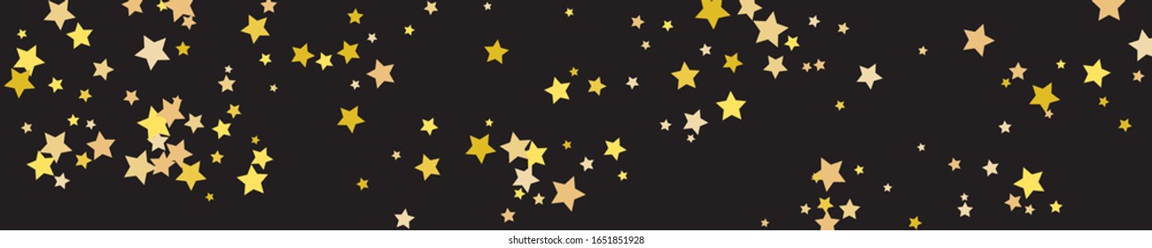 Tiny Stars Card. Golden Confetti Greeting. Yellow Sparkling Background. Celebration Card. Gold Starry Modern. Glitter Gift. Summer Festive. Party Modern.