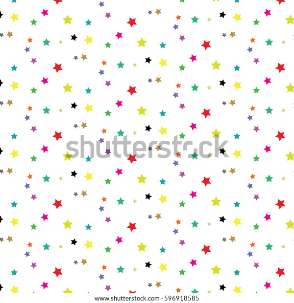 Tiny Stars Colorful Style Design Pattern Stock Vector (Royalty Free ...