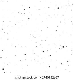 Tiny Stars Holiday. Gray Confetti Festive. Black Falling Sky. Celebration Design. Glitter Design. Sparkling Modern. Texture Holiday. Universe Greeting.