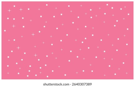 Tiny Stars Seamless Vector Patterns. Hand Drawn Simple Textile, Wrapping Paper. Starry Print for Fabric, Infantile Style Galaxy Design. Little Stars design. Vector Illustration . EPS 10 . 