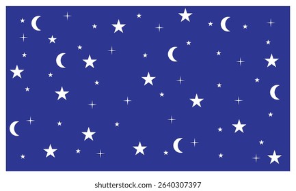 Tiny Stars Seamless Vector Patterns. Hand Drawn Simple Textile, Wrapping Paper. Starry Print for Fabric, Infantile Style Galaxy Design. Little Stars design. Vector Illustration . EPS 10 . 