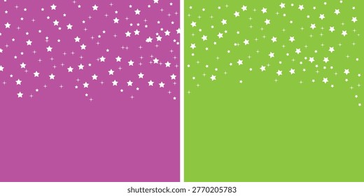 Tiny Stars Seamless Vector Patterns.Irregular Hand Drawn Simple Starry Print for Fabric,Textile,Wrapping Paper. Little Stars design. Infantile Style Galaxy Design.