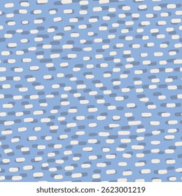 pequenas listras padrão de vetor sem costura. Cursos irregulares desenhados à mão, fundo de gotas de água