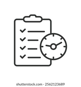 Tiny tasks, icon in line design. Tiny task, small tasks, micro-tasks, management, productivity, mini task management, quick tasks on white background vector. Tiny tasks editable stroke icon