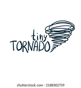 Tiny Tornado Baby Vector Concept Saying Stock Vector (Royalty Free ...