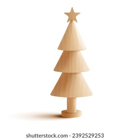 Pequeño árbol de madera para la decoración