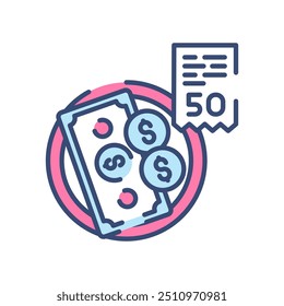 Tip Fill Color Icon, Vector illustration