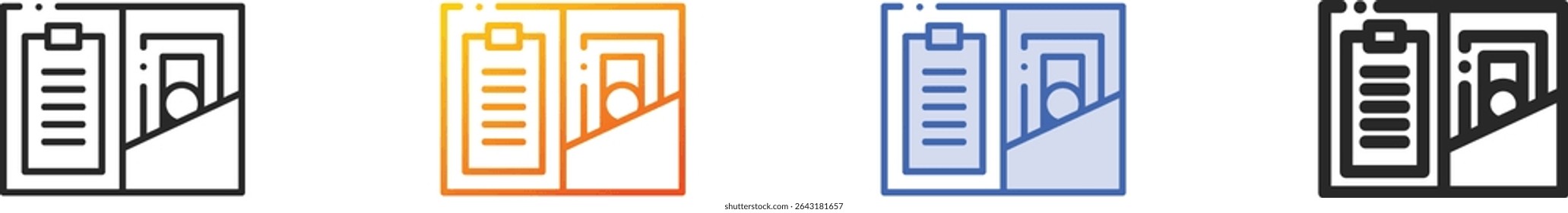 tip icon.Thin Linear, Gradient, Blue Stroke and bold Style Design Isolated On White Background