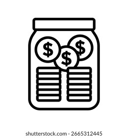 ícone do pote da ponta modelo de design de vetor simples e limpo