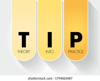 TIP - Acrónimo de Teoría en la práctica, antecedentes de concepto educativo