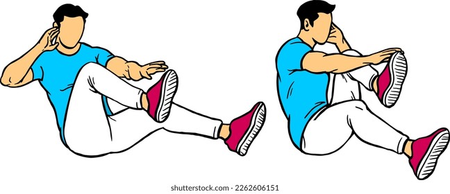 Tip Toe hand and feet exercises to shape the abdominal and butt muscles