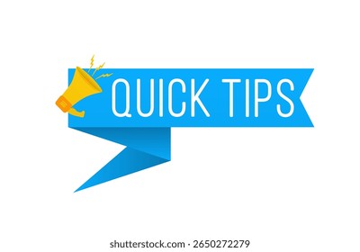 Banner de dicas e truques com ícone de conselho rápido lâmpada de luz ajuda ideia sugestão de solução guia de atalho bolha palavra especialista modelo motivação site criativo blog blog badge pop-up informações úteis