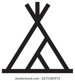 Tipi Ícone de Vetor Moderno - Modelo de Símbolo de Ilustração Mínima para Web Mobile App UI Design