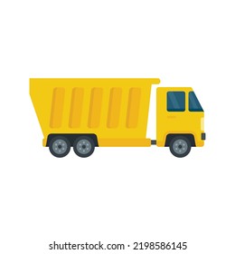 Tipper heavy icon. Flat illustration of tipper heavy vector icon isolated on white background