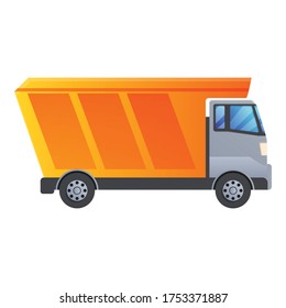 Tipper hopper icon. Cartoon of tipper hopper vector icon for web design isolated on white background