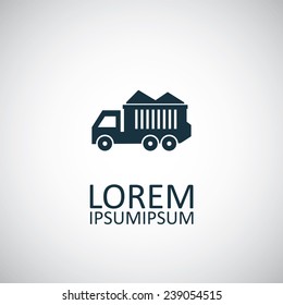tipper icon on white background 