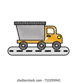 tipper truck construction street transport