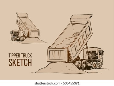  Tipper Truck Sketch