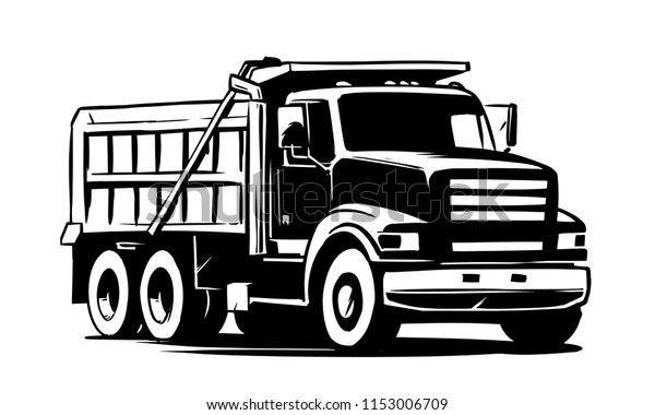 Tipper truck. vector\
illustration