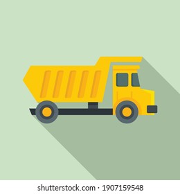 Tipper-Entladesymbol. Flache Illustration des Zackenentladens von Vektorsymbol für Webdesign