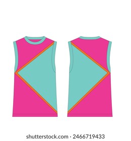 TIPPING RIB DETAIL VEST TANK TOP GYM WEAR UNDER WEAR DESIGNED FOR MEN YOUNG MEN AND TEEN BOYS IN VECTOR ILLUSTRATION