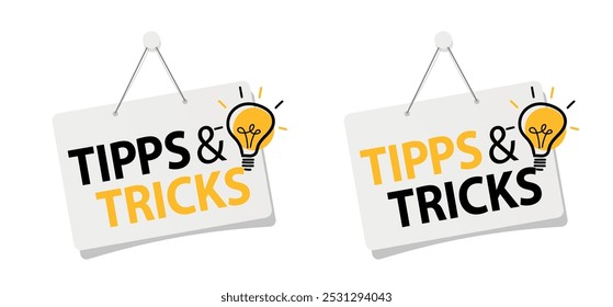 "Tipps und tricks", "Tips and tricks" in german language