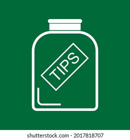 Consejos Banco Icono Verde Plano En Fondo Blanco