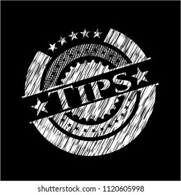 Tips chalkboard emblem