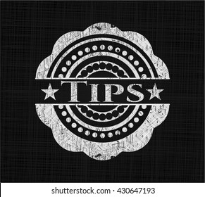 Tips chalkboard emblem
