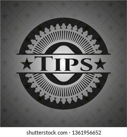 Tips dark emblem. Retro