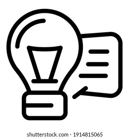 Tips icon. Outline tips vector icon for web design isolated on white background