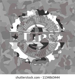Tips on grey camouflaged texture