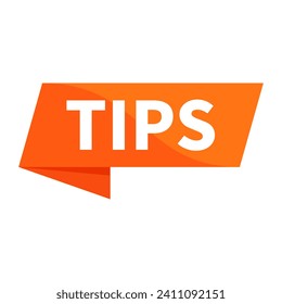 Tips Orange Ribbon Rectangle Shape For Information Knowledge Announcement Business Marketing Social Media Education
