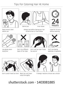 Tips And Precautions Before Use Hair Dye For Coloring Own Hair At Home, Monochrome, Nourishing, Beauty, Fashion, Hairstyle, Scalp