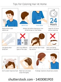 Tips And Precautions Before Use Hair Dye For Coloring Own Hair At Home, Nourishing, Beauty, Fashion, Hairstyle, Scalp