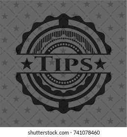 Tips realistic black emblem