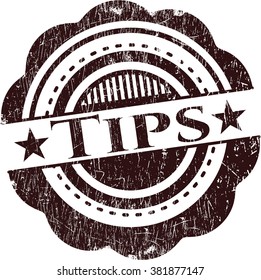 Tips rubber grunge texture stamp