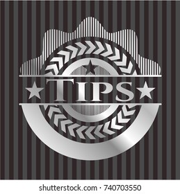 Tips silver shiny emblem