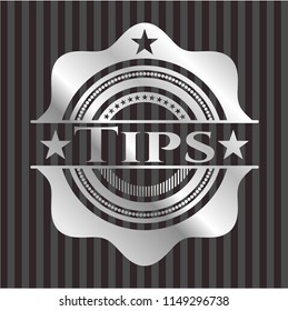 Tips silvery emblem
