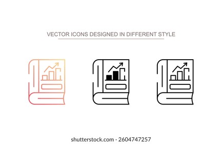 Tips Stock Book icon design with white background stock illustration