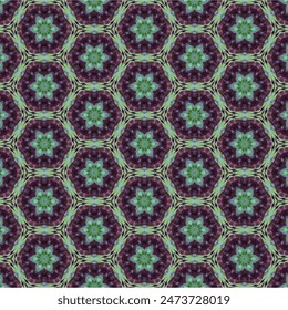 Las puntas de los brotes de los árboles son de color púrpura oscuro. Las hojas al lado del tallo son verdes. Dispuesto en un ramo de flores en forma redonda, el fondo oscuro da una sensación de lujo.